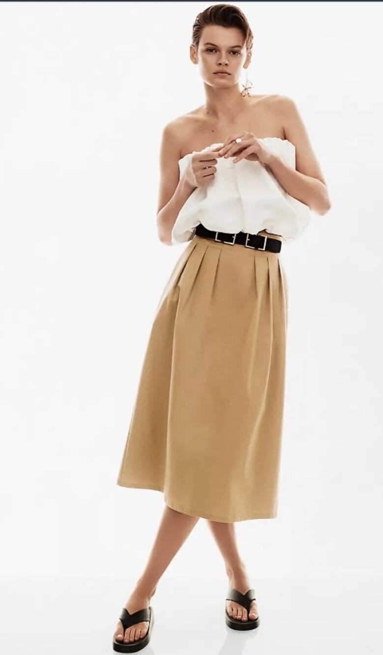EUC Anthropologie Corey Lynn Calter Pleated Trouser Skirt - Small